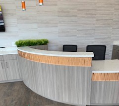 curved Reception Desk