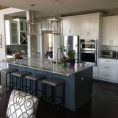 contemporary white kitchen